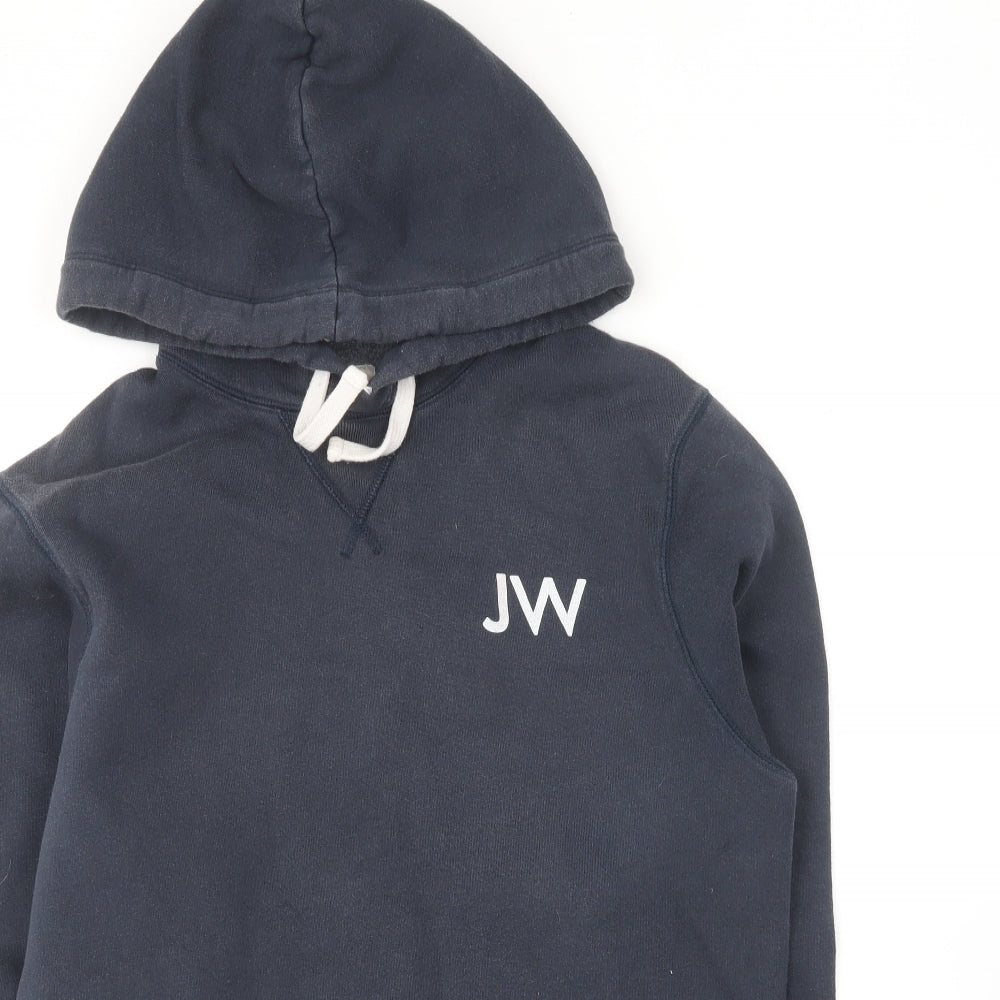 Jack Wills Womens Blue Cotton Pullover Hoodie Size XS