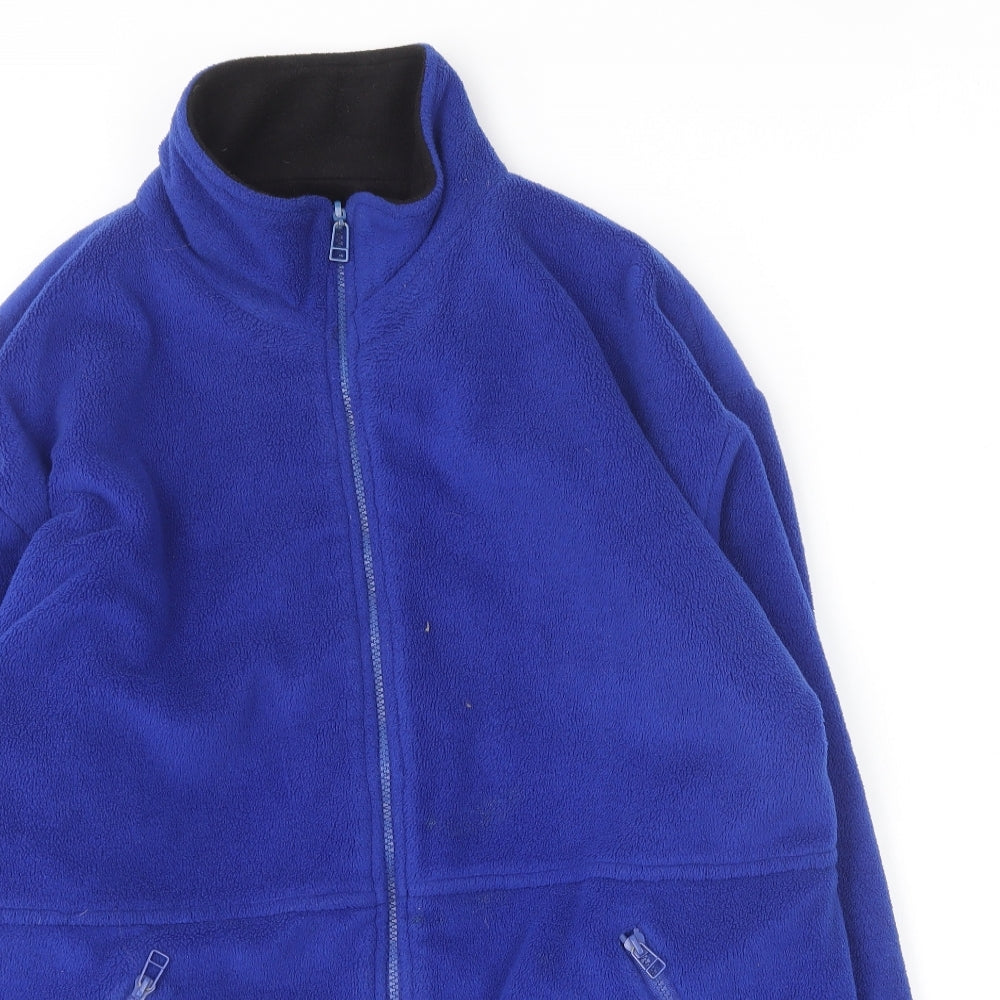 Icecube Mens Blue Polyester Full Zip Sweatshirt Size S