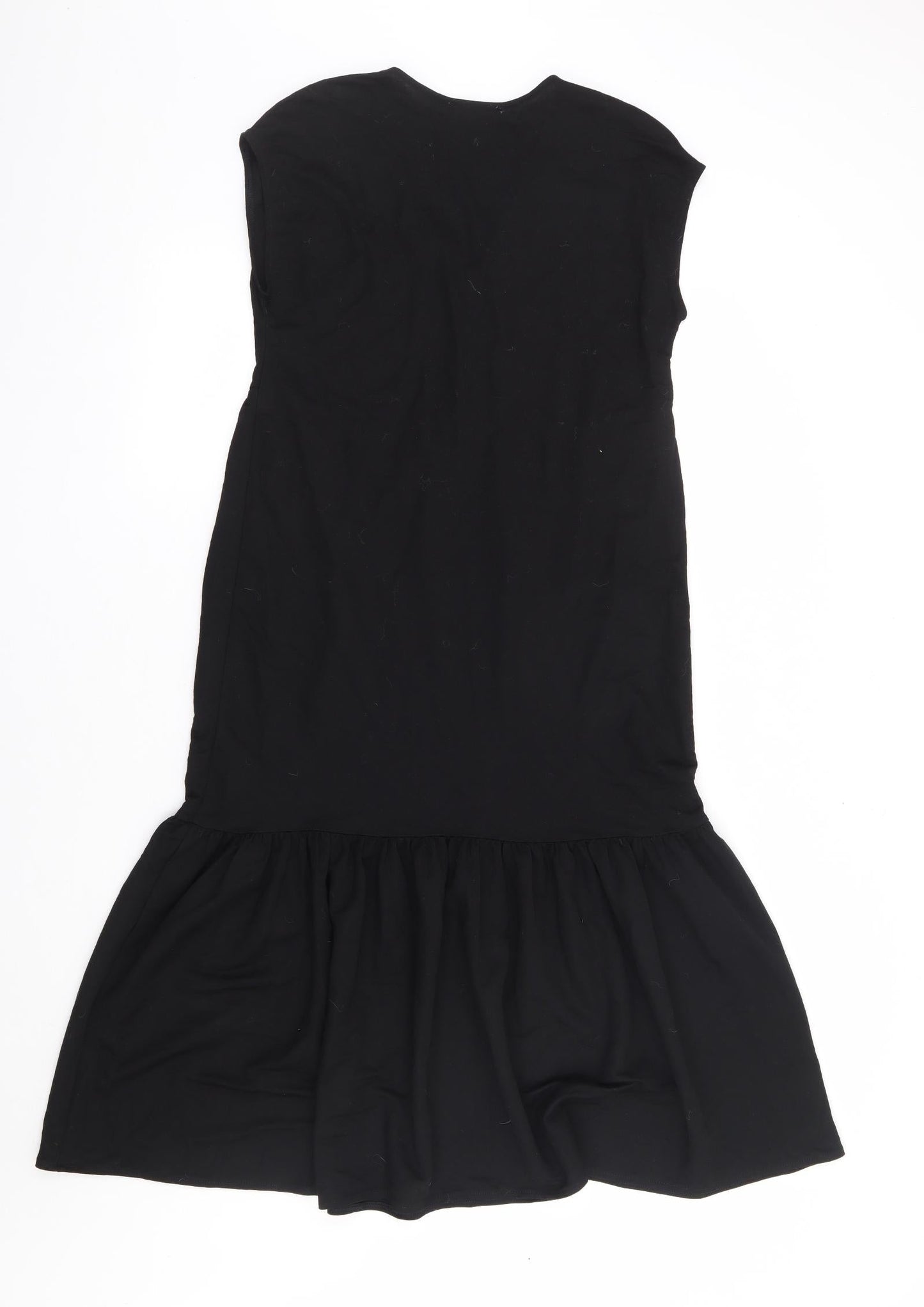 Primark Womens Black Viscose A-Line Size 4 V-Neck Pullover