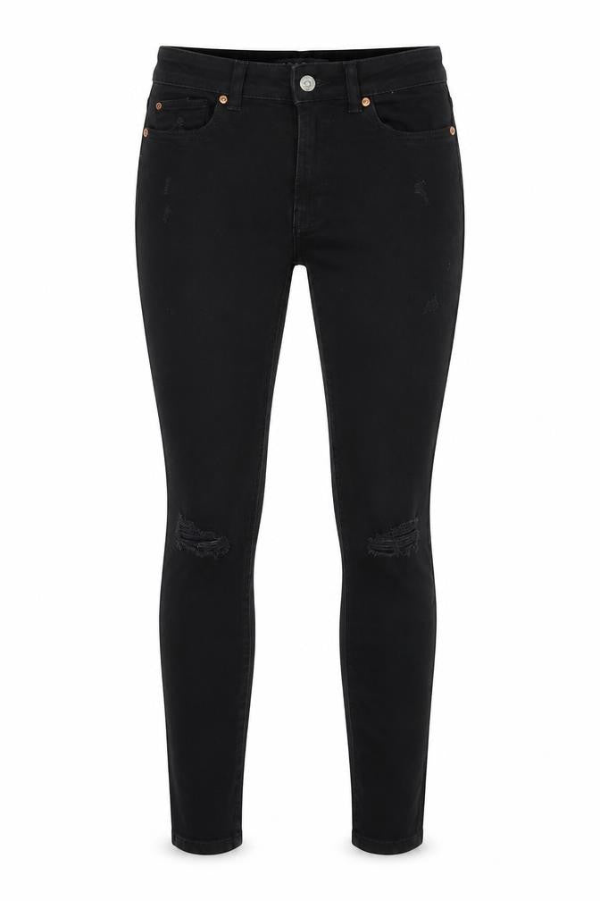 Denim & Co. Womens Black Cotton Skinny Jeans Size 8 L27 in Regular