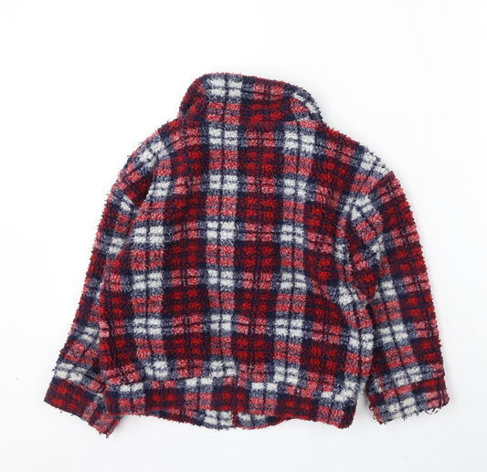 NEXT Girls Multicoloured Plaid Jacket Coat Size 6 Years