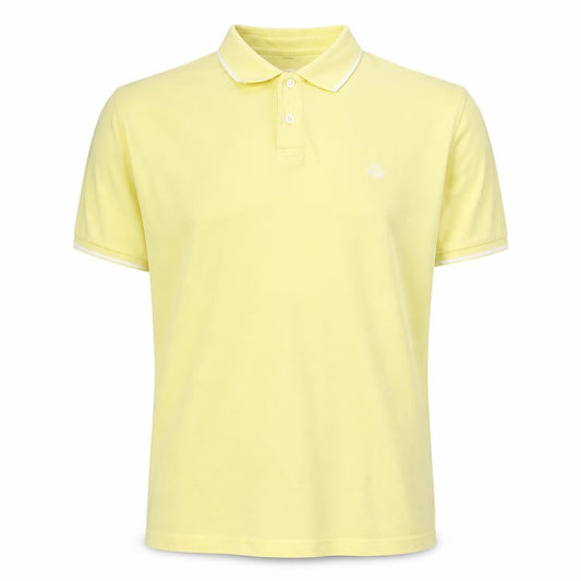 Primark Mens Yellow Cotton Polo Size L Collared Pullover