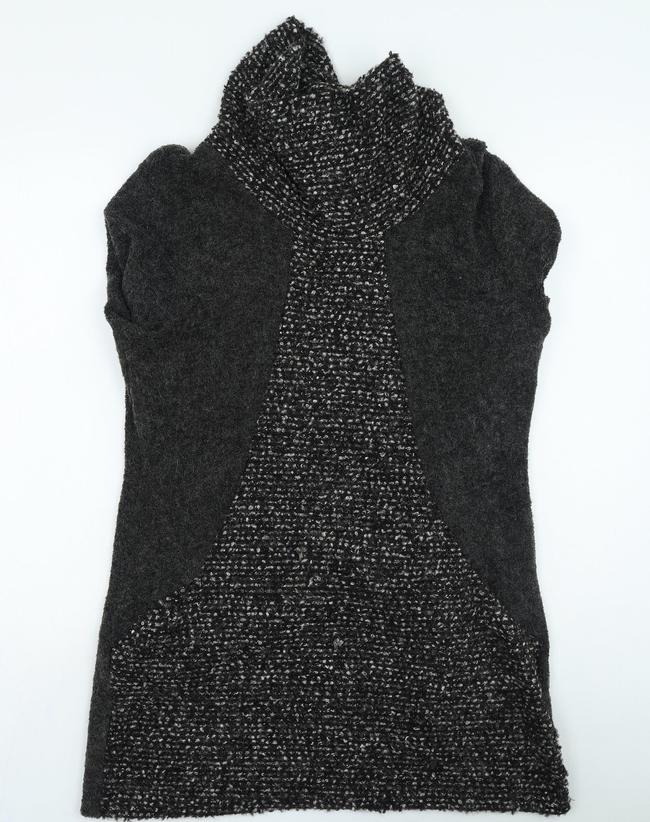 Klass Womens Grey High Neck Polyester Pullover Jumper Size M