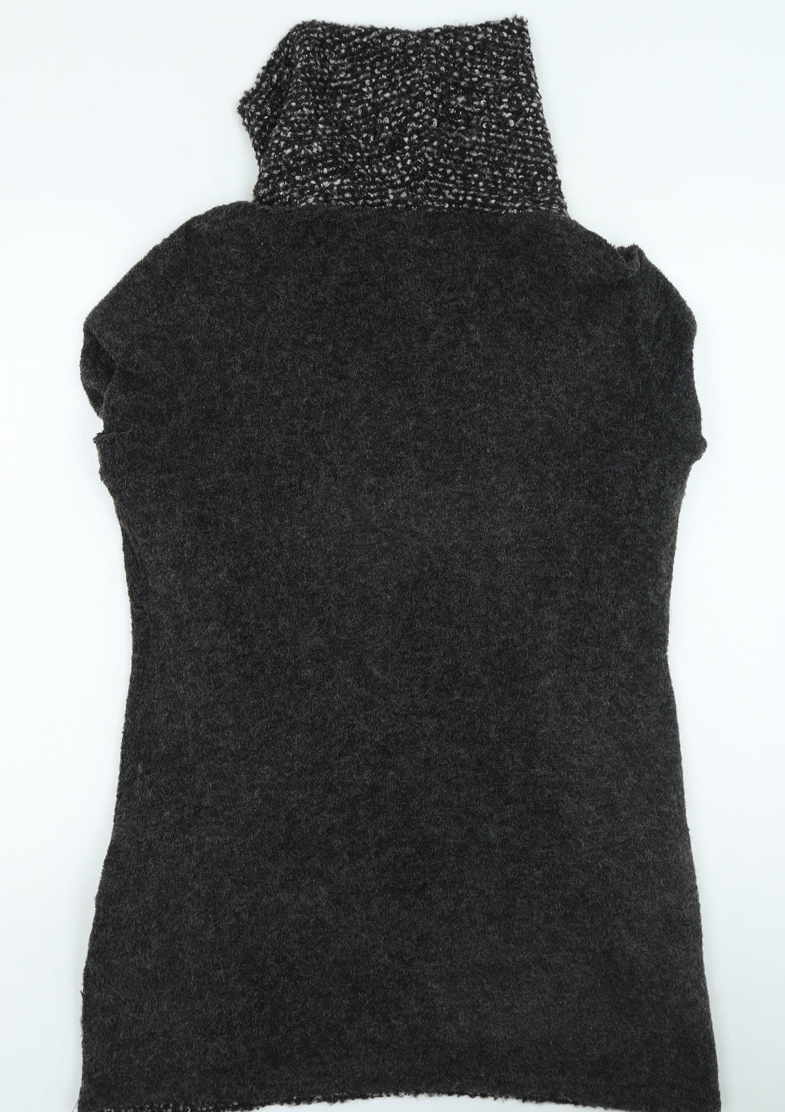 Klass Womens Grey High Neck Polyester Pullover Jumper Size M