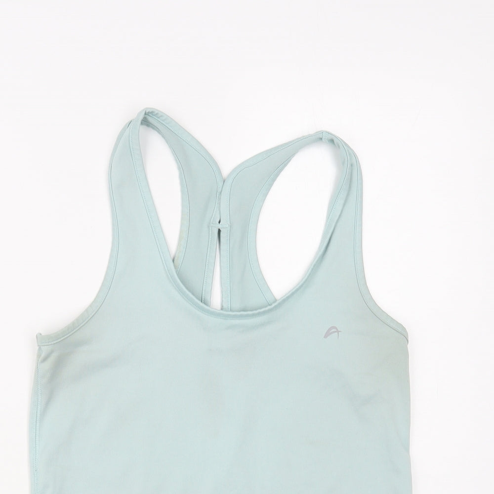 F&F Womens Blue Polyester Pullover Tank Size 14 Scoop Neck Pullover