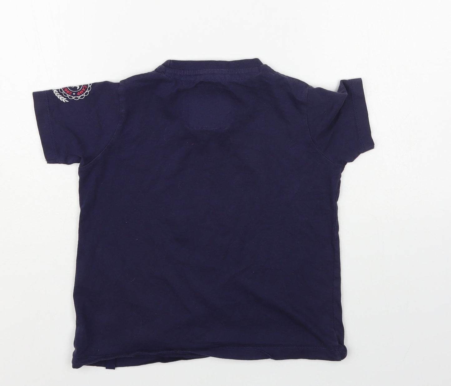 Horze Girls Blue Cotton Pullover T-Shirt Size 7-8 Years Crew Neck Pullover