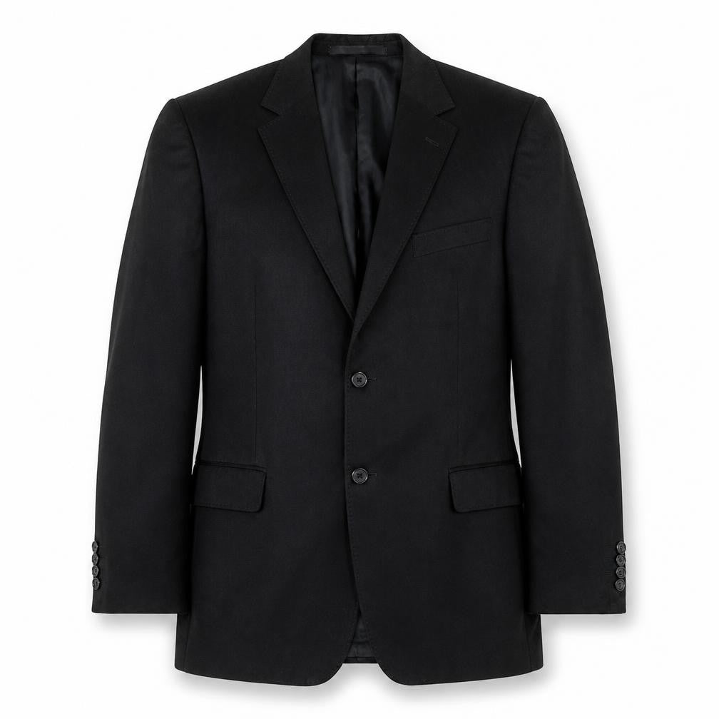 Marks and Spencer Mens Black Polyester Jacket Suit Size 40