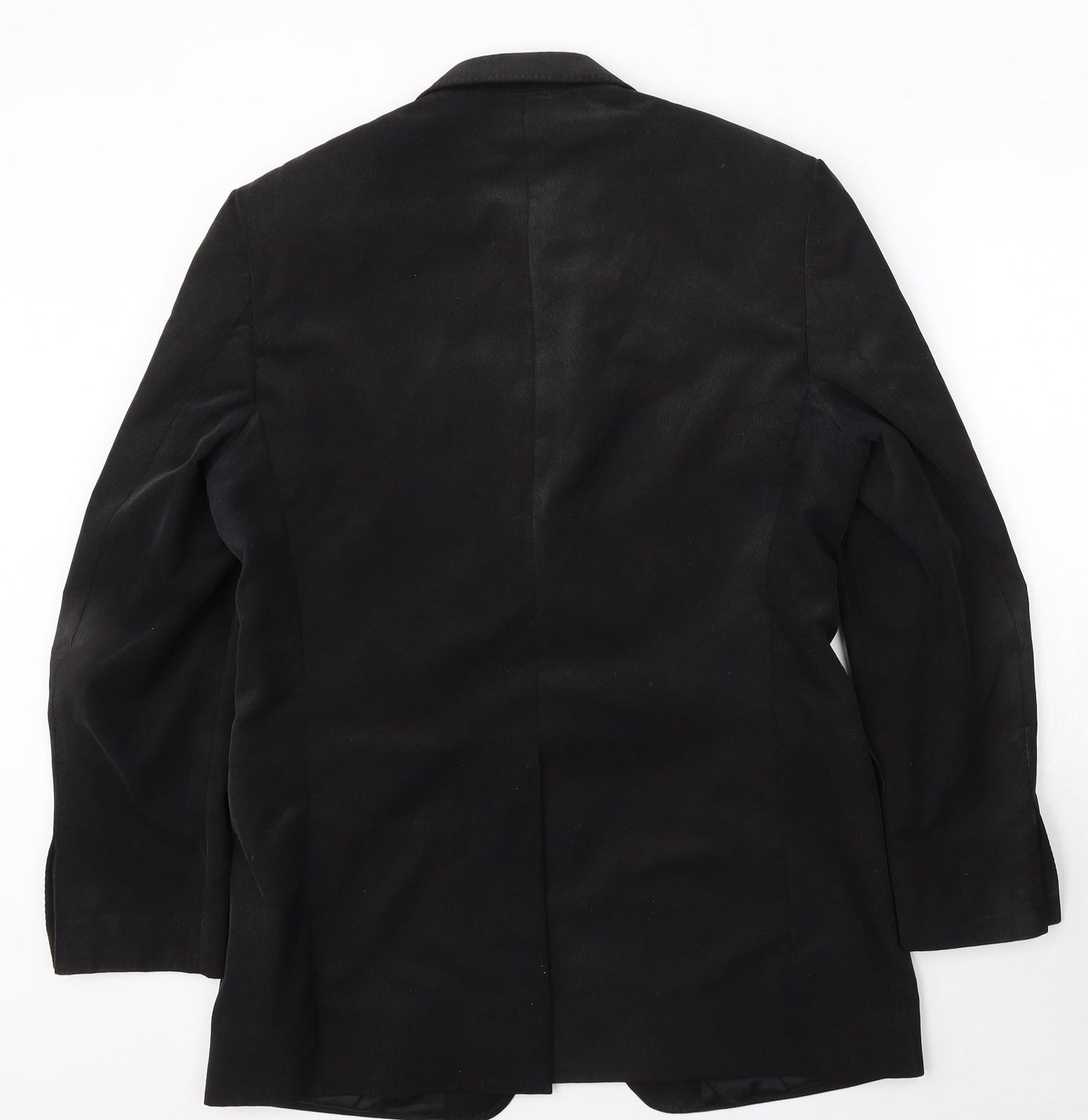 Marks and Spencer Mens Black Polyester Jacket Suit Size 40