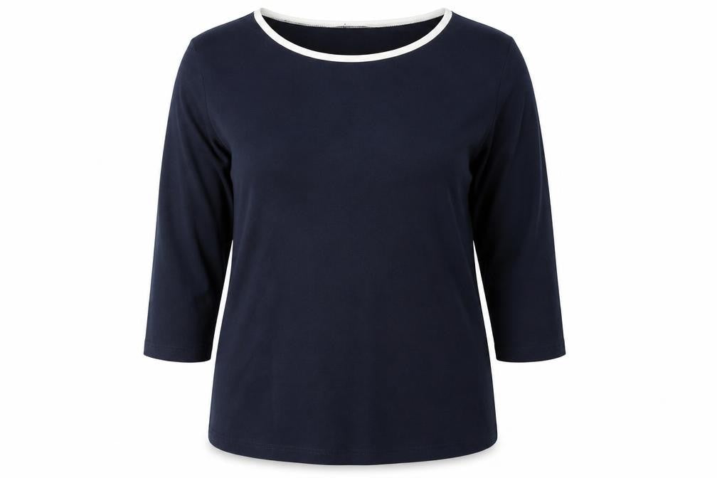 Via Appia Womens Blue Round Neck Viscose Pullover Jumper Size 14