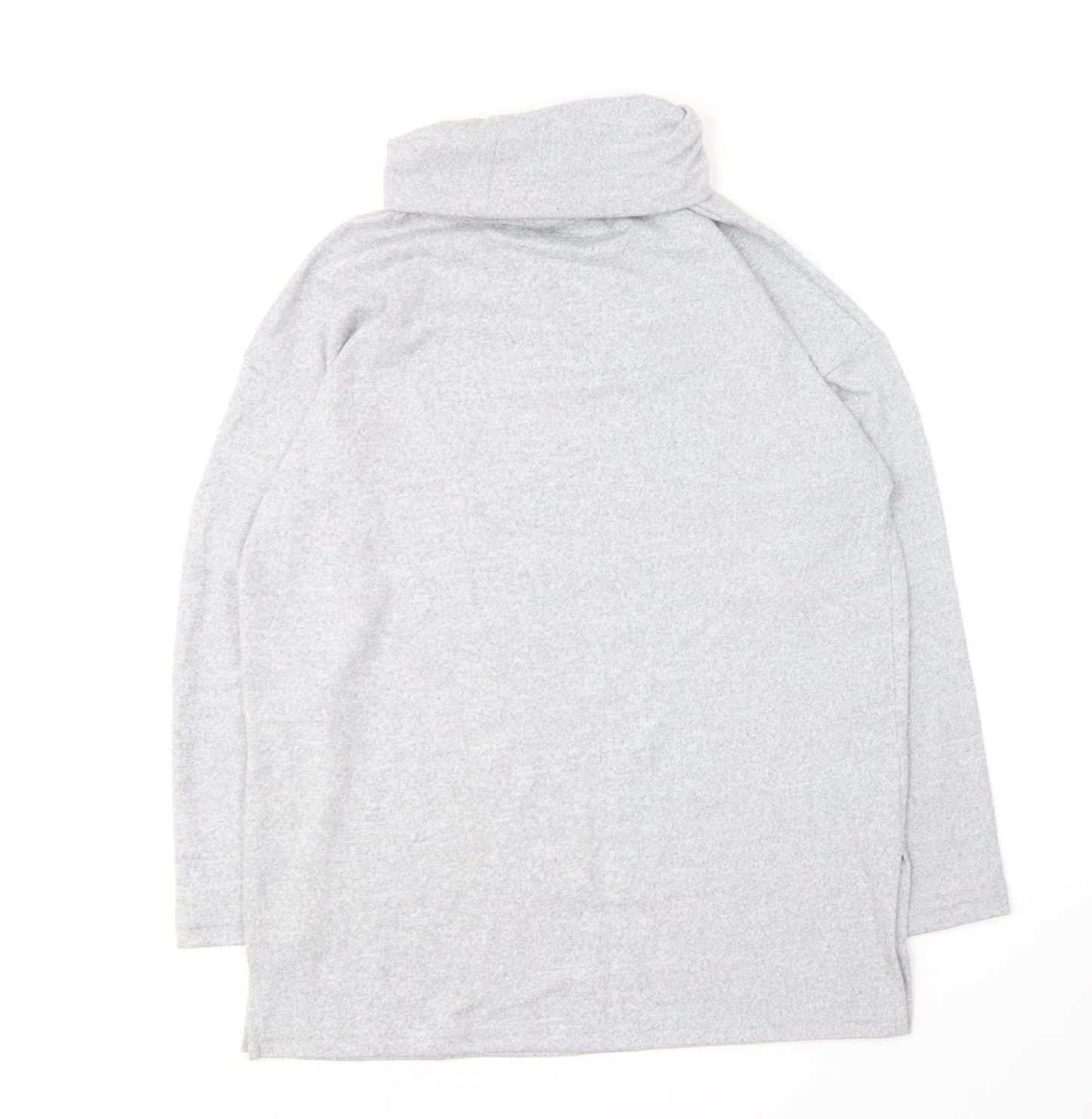 New Look Womens Grey Roll Neck Polyester Pullover Jumper Size S