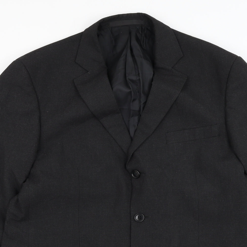 Marks and Spencer Mens Grey Polyester Jacket Suit Jacket Size 38