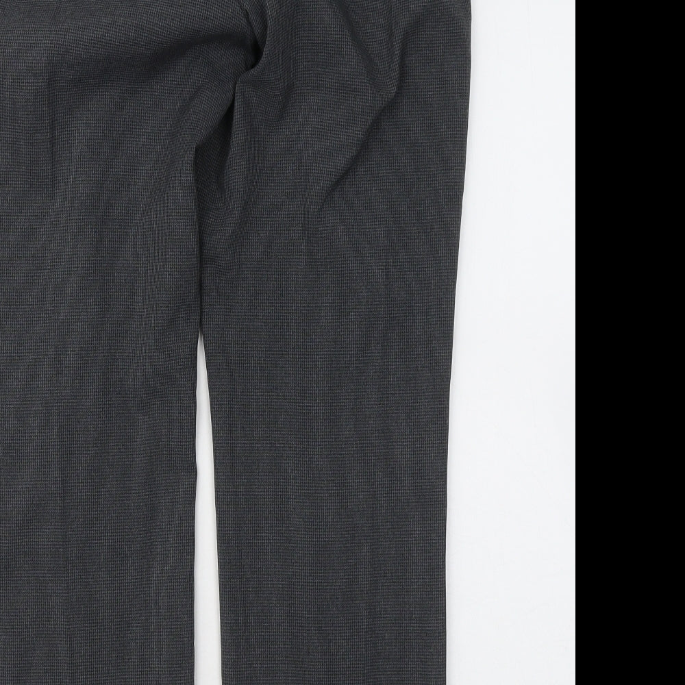 Marks and Spencer Womens Grey Polyester Sweatpants Trousers Size 10 L28 in Regular