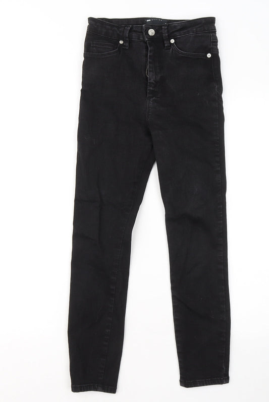 ASOS Womens Black Cotton Skinny Jeans Size 25 in L30 in Regular