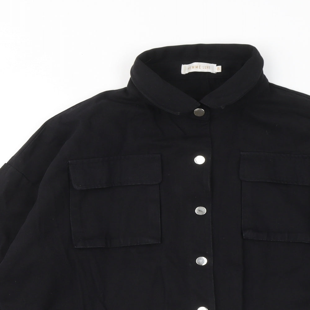 Femme Luxe Womens Black Jacket Size 8