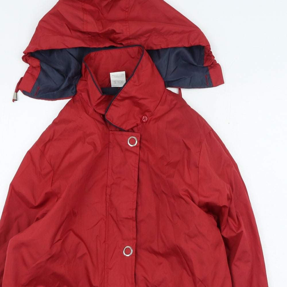 Preworn Mens Red Rain Coat Blazer Size S