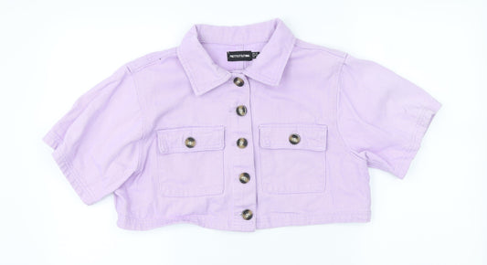 PRETTYLITTLETHING Womens Purple Jacket Size 12