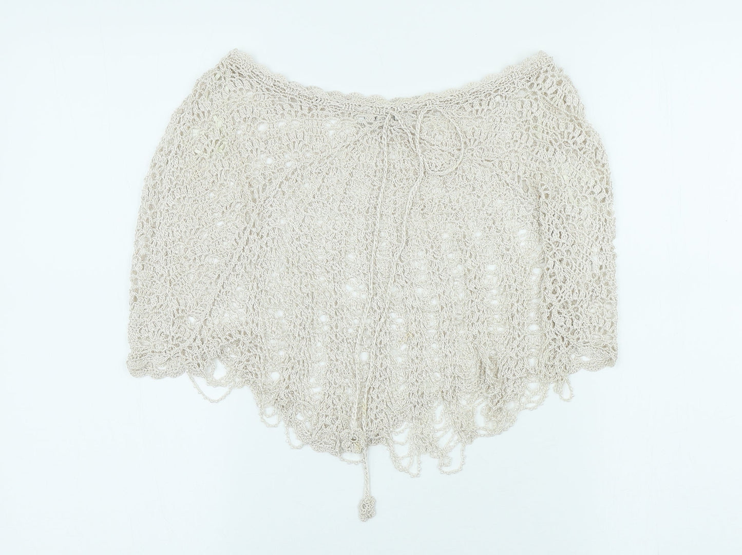 Topshop Womens Beige Polyester Mini Skirt - Beach coverup