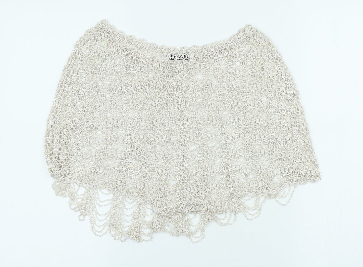Topshop Womens Beige Polyester Mini Skirt - Beach coverup