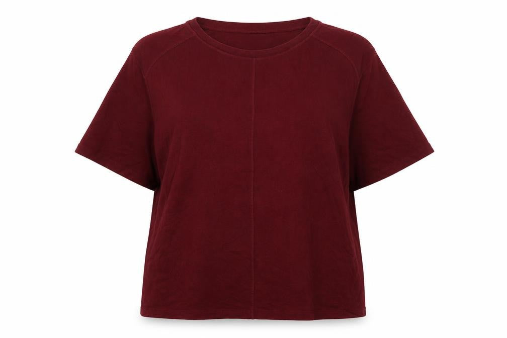 Marks and Spencer Womens Red Boat Neck Viscose Pullover Jumper Size L