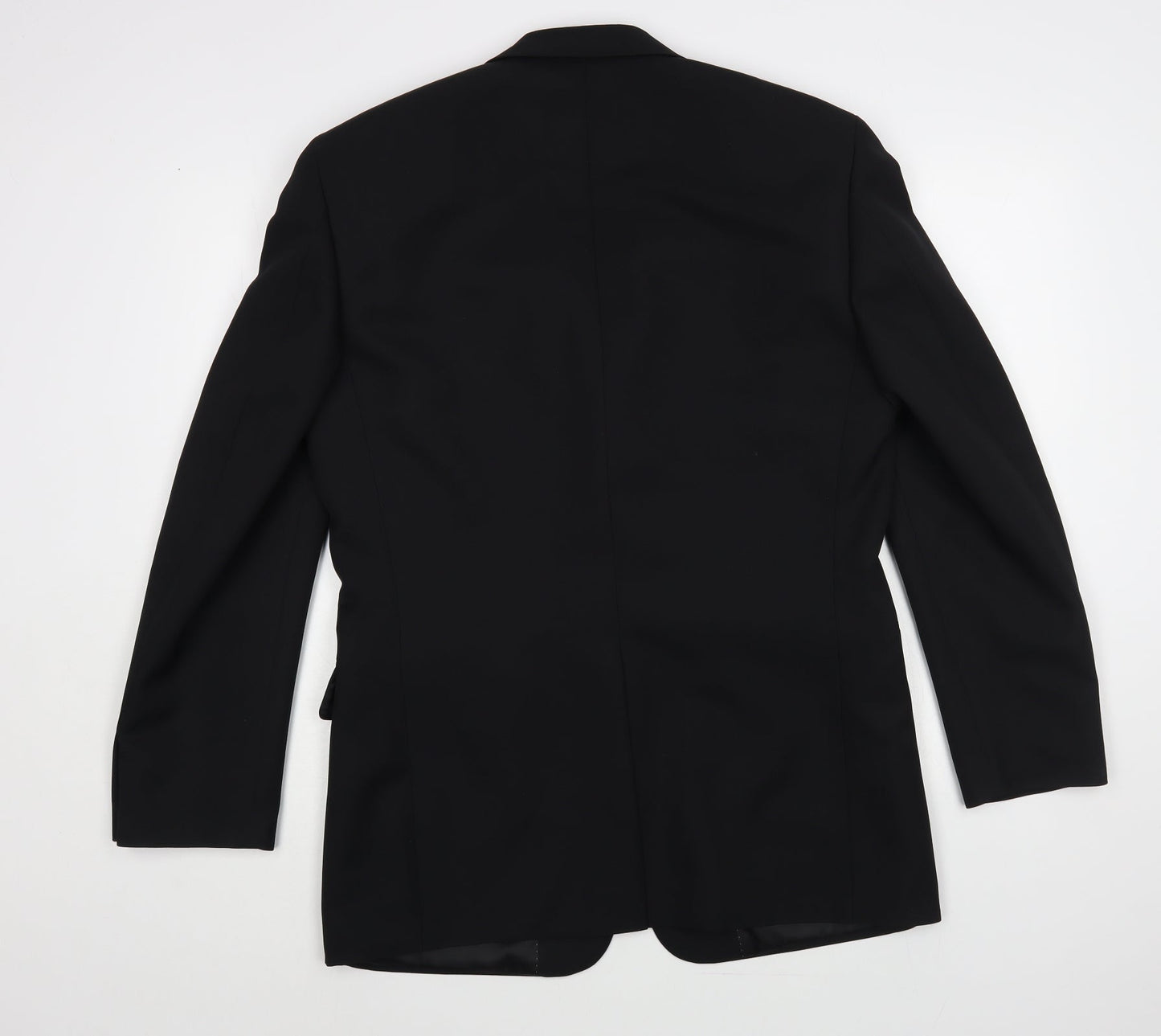 Greenwoods Mens Black Polyester Jacket Blazer Size 38