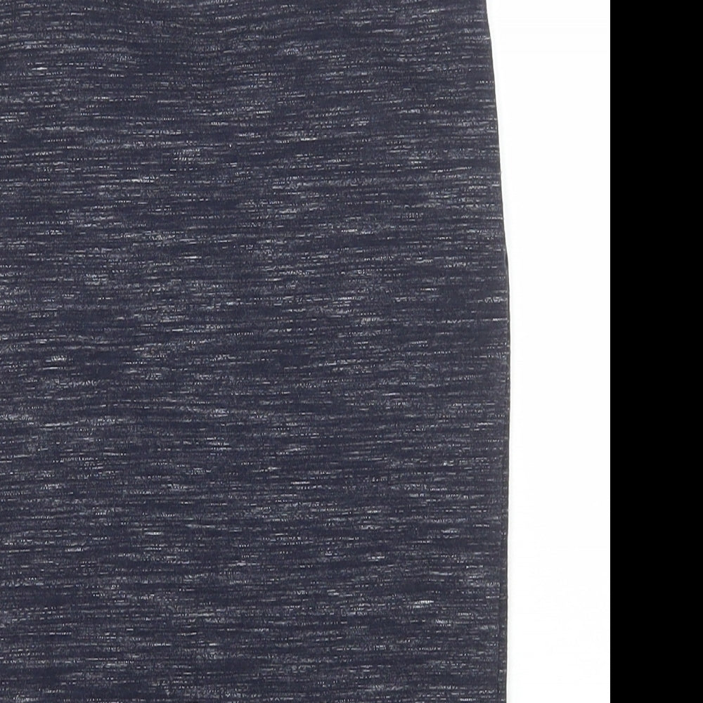 Topshop Womens Blue Cotton Straight & Pencil Skirt Size 6