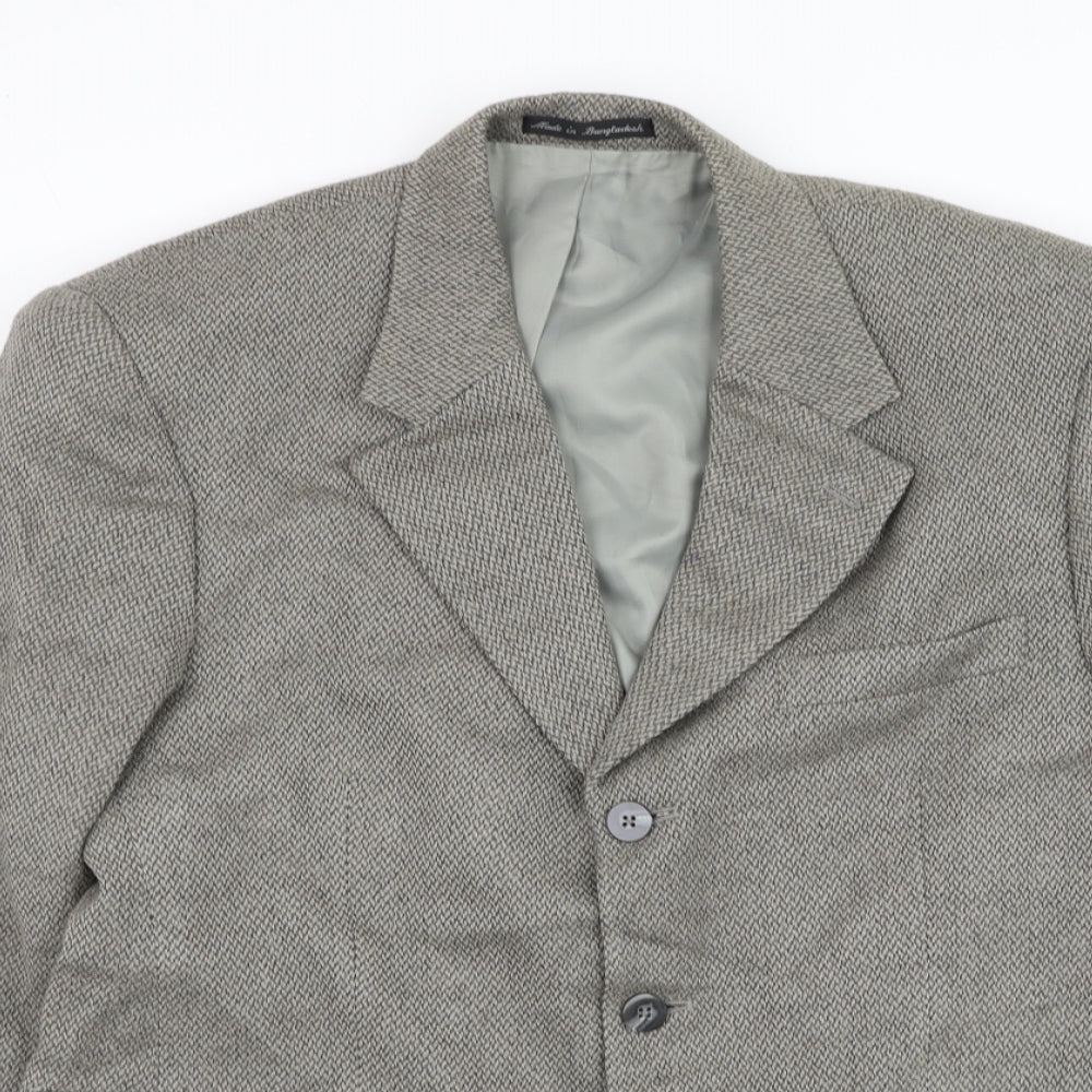 Biltmore Mens Grey Wool Jacket Suit Jacket Size 40