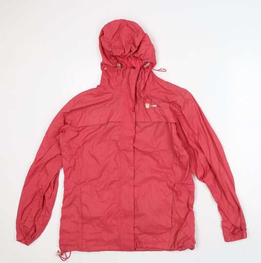 Hi Gear Womens Pink Rain Coat Coat Size 12 Zip