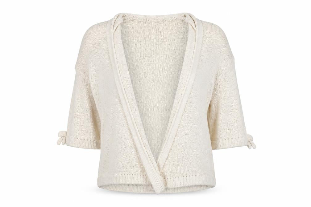 Papaya Womens Beige Round Neck Acrylic Cardigan Jumper Size L