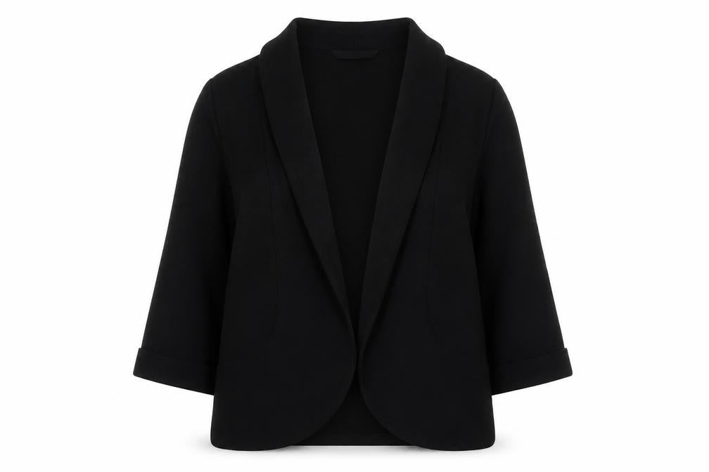 Marks and Spencer Womens Black V-Neck Polyester Cape Jumper Size 10
