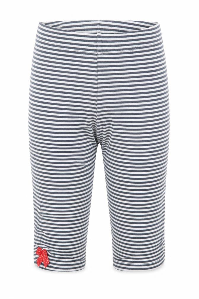 Breeze Girls Girls Blue Striped Cotton Capri Trousers Size 12 Months Pullover