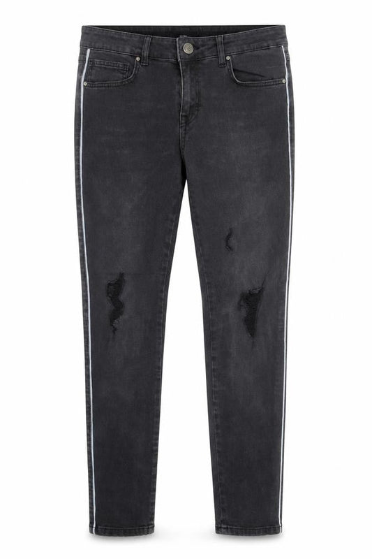 JKA Mens Black Cotton Skinny Jeans Size 32 in L29 in Slim Zip