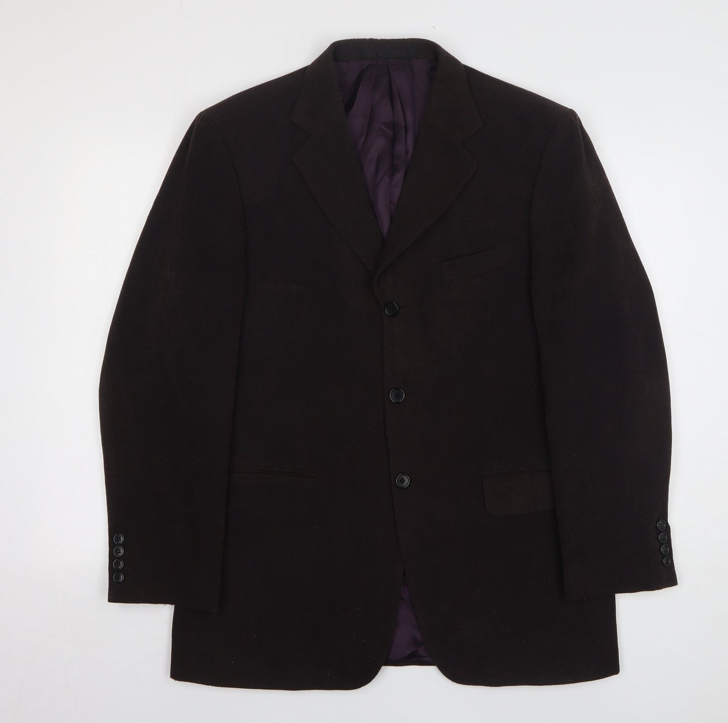 Impressions Mens Brown Polyester Jacket Suit Jacket Size 40