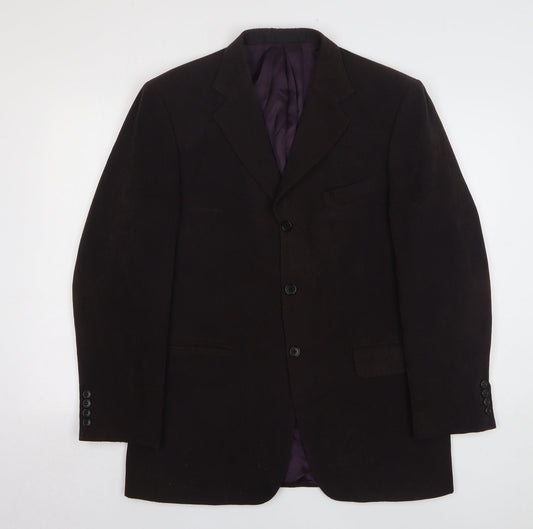 Impressions Mens Brown Polyester Jacket Suit Jacket Size 40