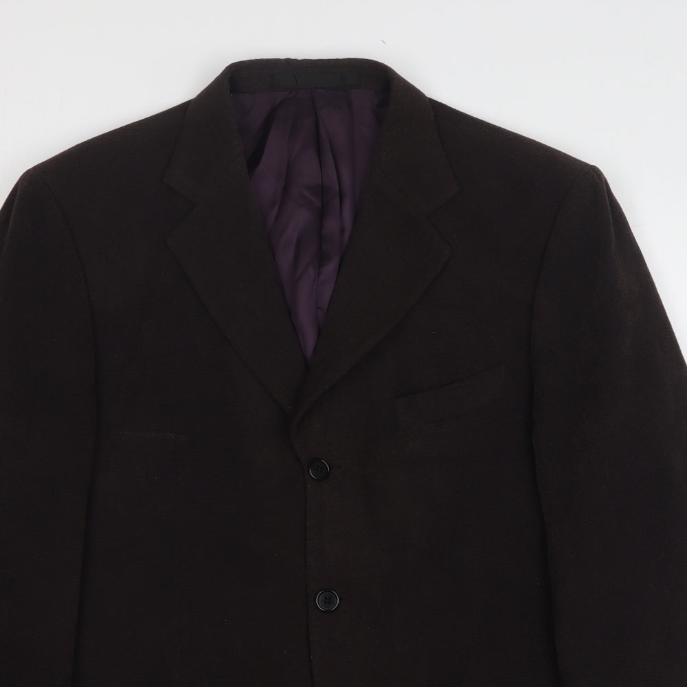 Impressions Mens Brown Polyester Jacket Suit Jacket Size 40