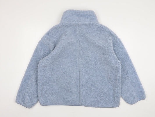 Primark Womens Blue Polyester Pullover Sweatshirt Size 4 Zip