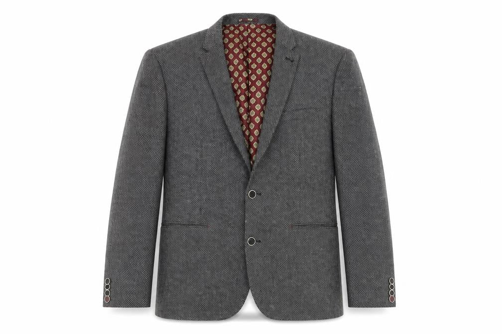 Matalan Mens Grey Polyester Jacket Suit Jacket Size 42