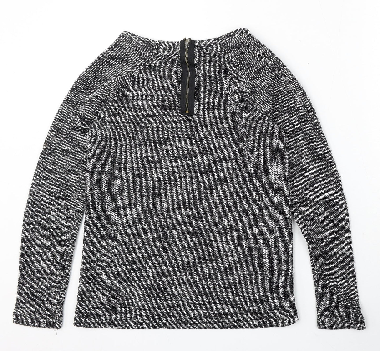 New Look Womens Black Boat Neck Polyester Pullover Jumper Size 8