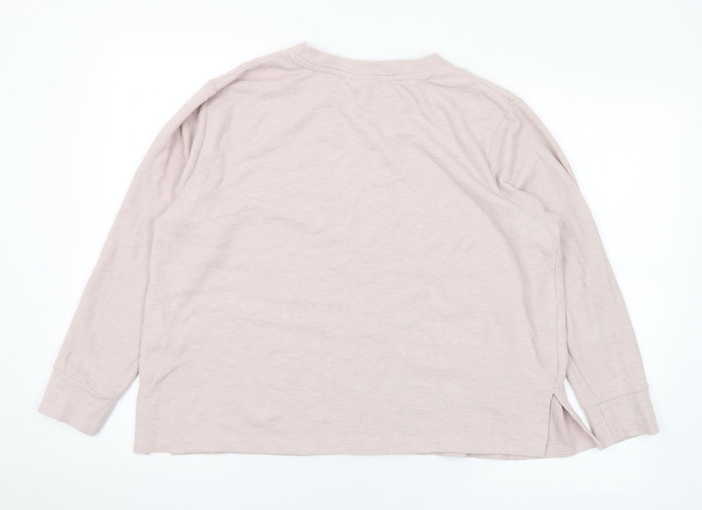 ASOS Womens Purple Crew Neck Polyester Pullover Jumper Size 14