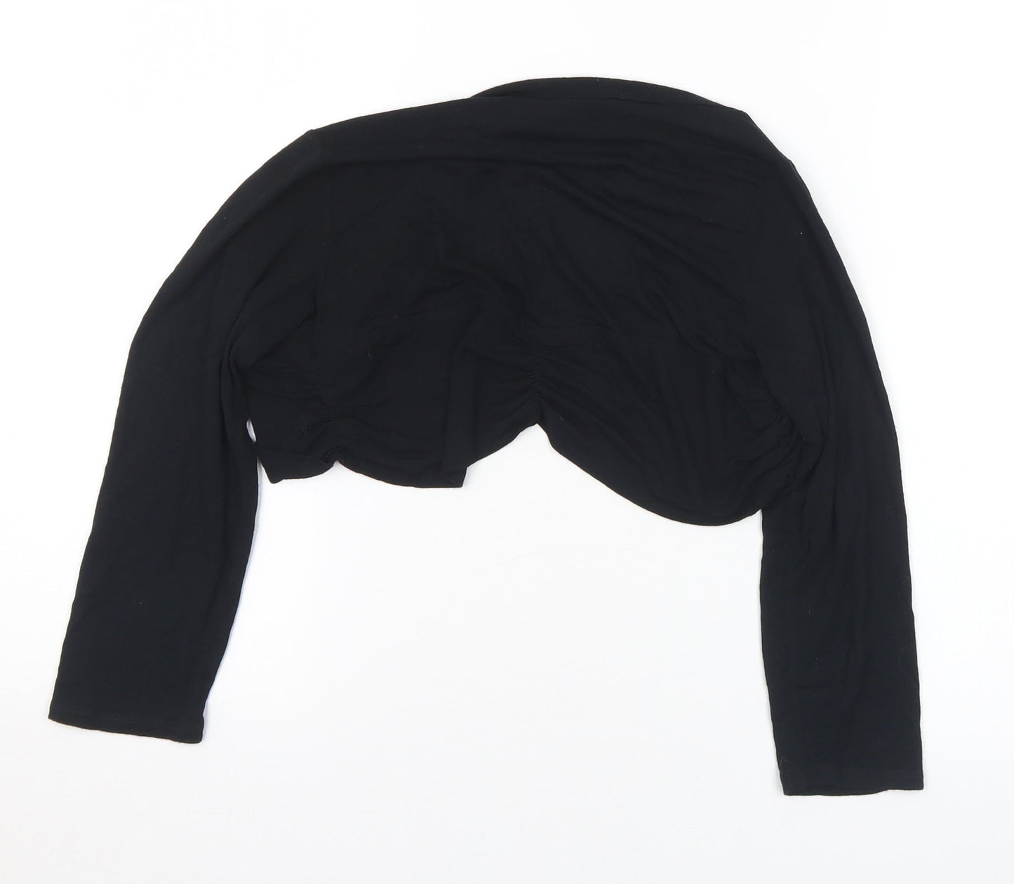 Wallis Womens Black Collared Viscose Cardigan Jumper Size S