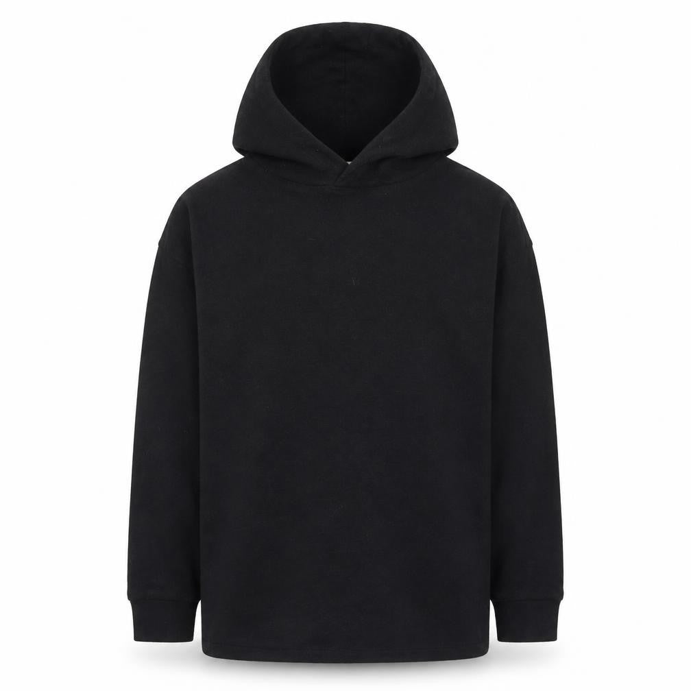 Marks and Spencer Girls Black Viscose Pullover Hoodie Size 10-11 Years