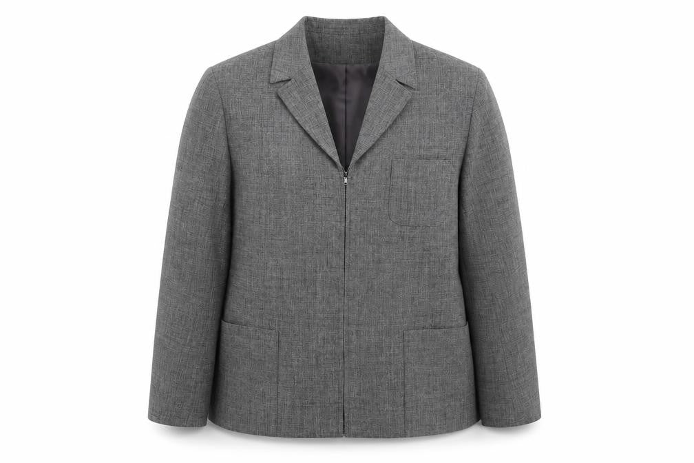 Definitions Womens Grey Jacket Blazer Size 16 Zip