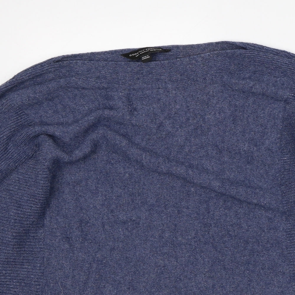 Dorothy Perkins Womens Blue Crew Neck Polyester Pullover Jumper Size 12