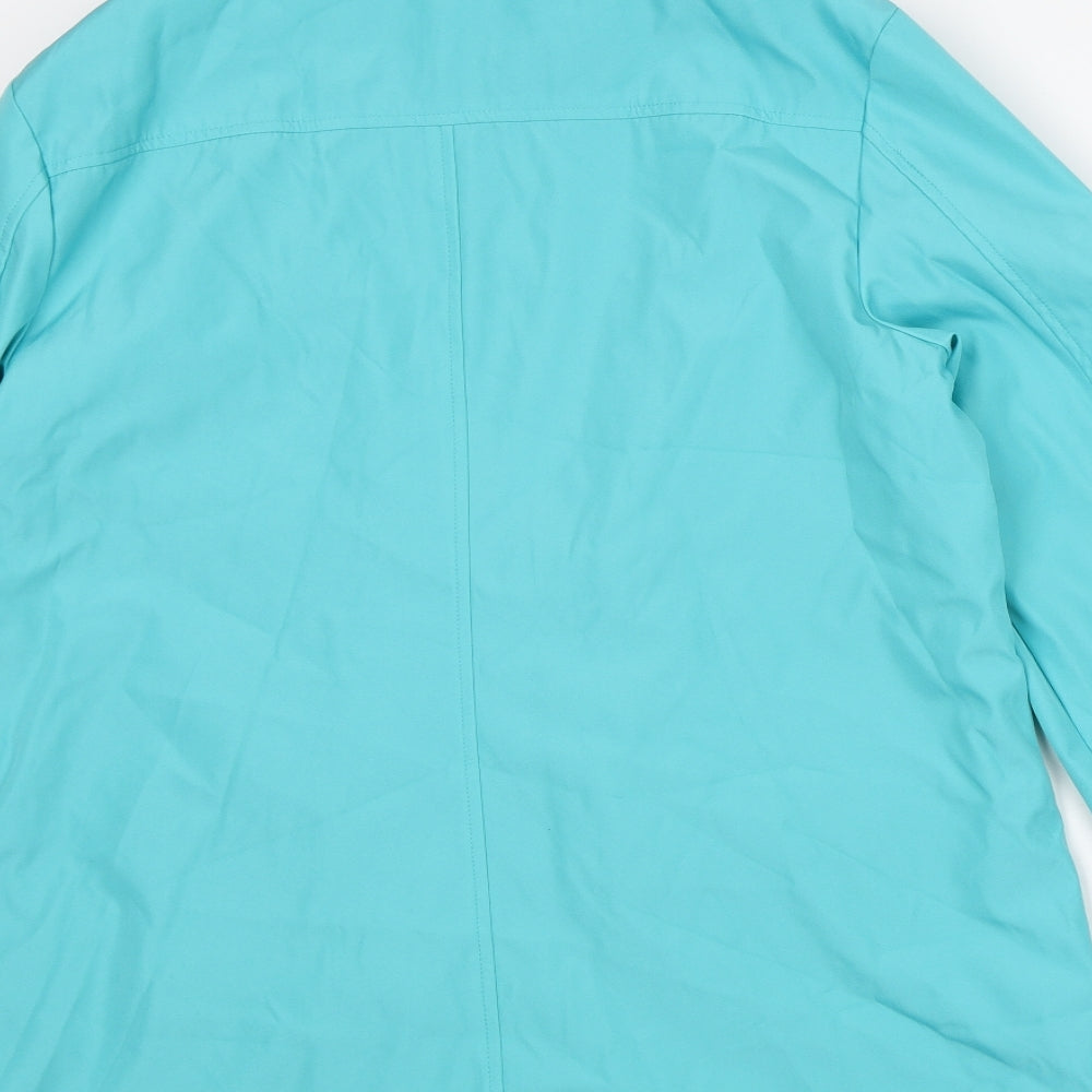 Finesse Womens Blue Jacket Coat Size 10