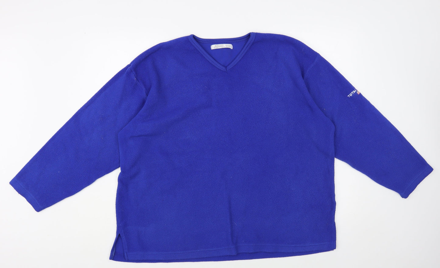 St Bernard Womens Blue Polyester Pullover Sweatshirt Size 16 Pullover