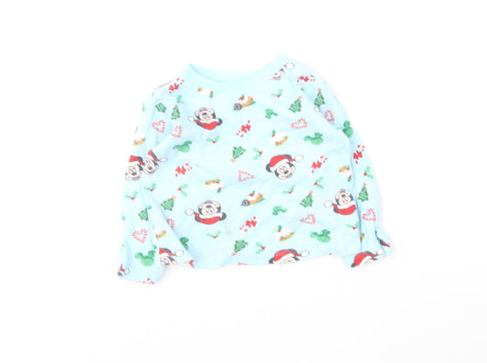 George Boys Multicoloured Geometric Cotton Basic T-Shirt Size 3-6 Months Round Neck - Mickey Mouse