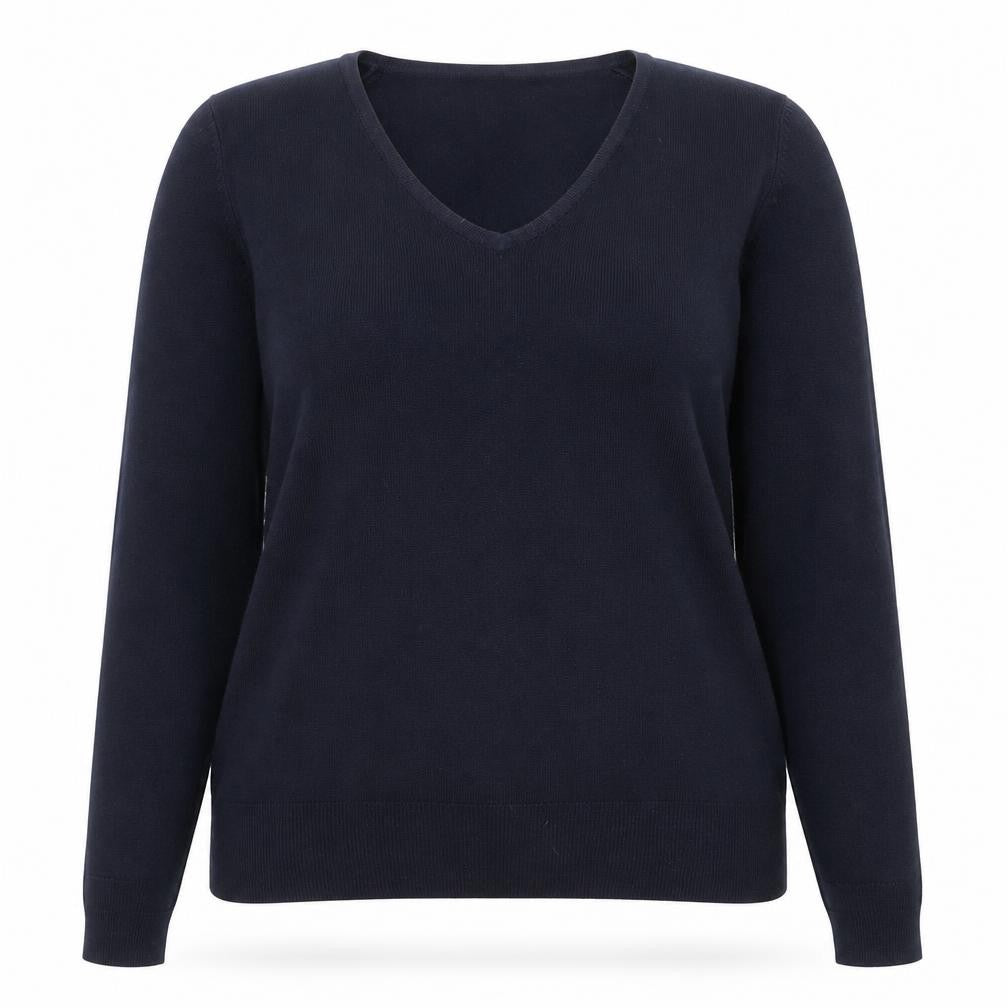 Marks and Spencer Womens Blue Round Neck Acrylic Pullover Jumper Size 14