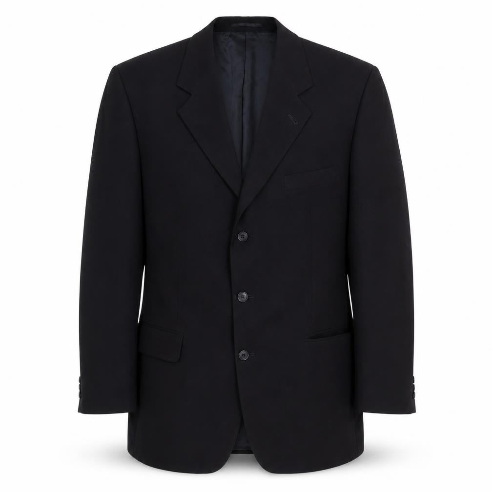 Copperstone Mens Black Polyester Jacket Suit Jacket Size 42