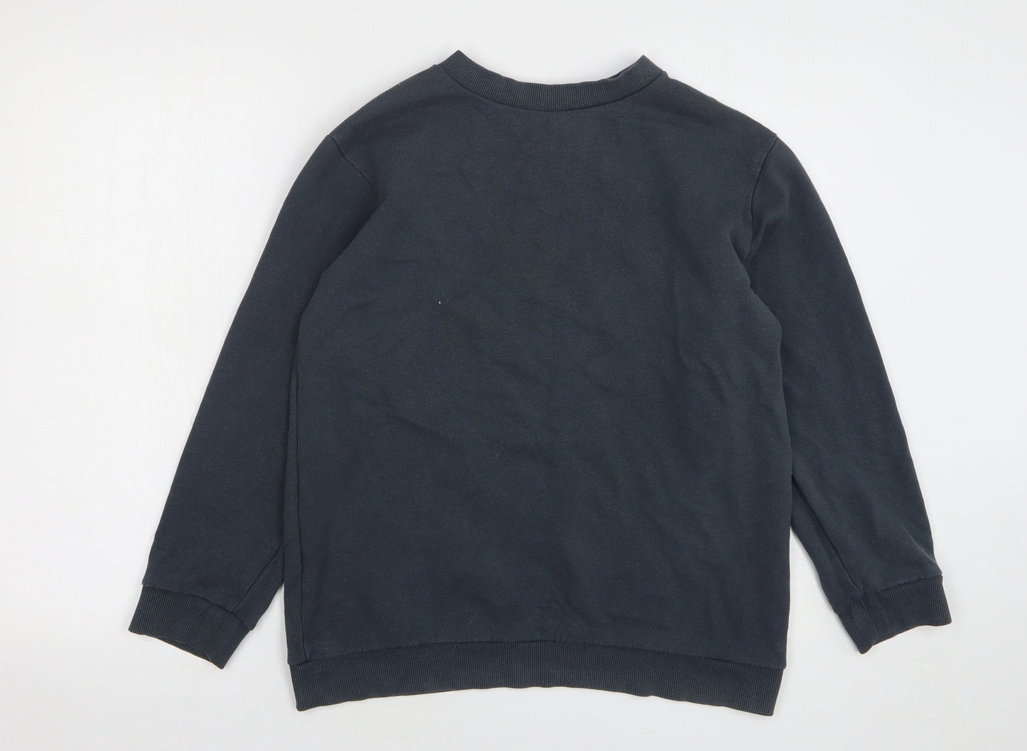 Topshop Womens Green Cotton Pullover Sweatshirt Size 8