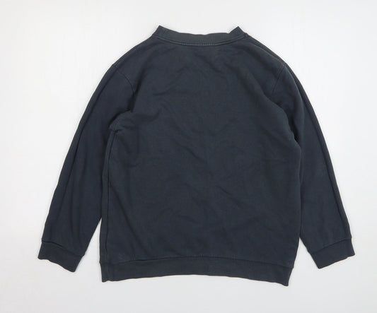Topshop Womens Green Cotton Pullover Sweatshirt Size 8