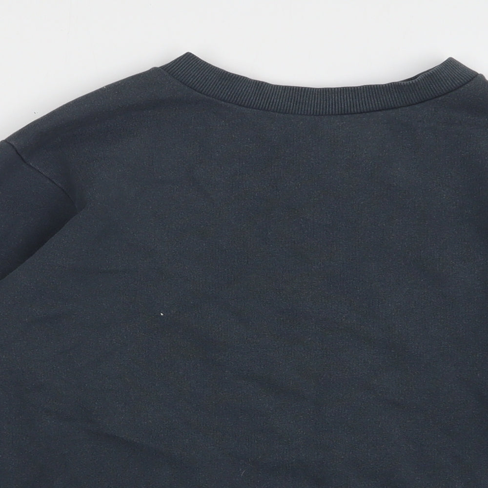 Topshop Womens Green Cotton Pullover Sweatshirt Size 8